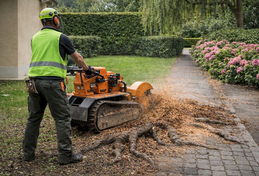 Traitement des racines superficielles et remise en état du sol - Yvelines 78